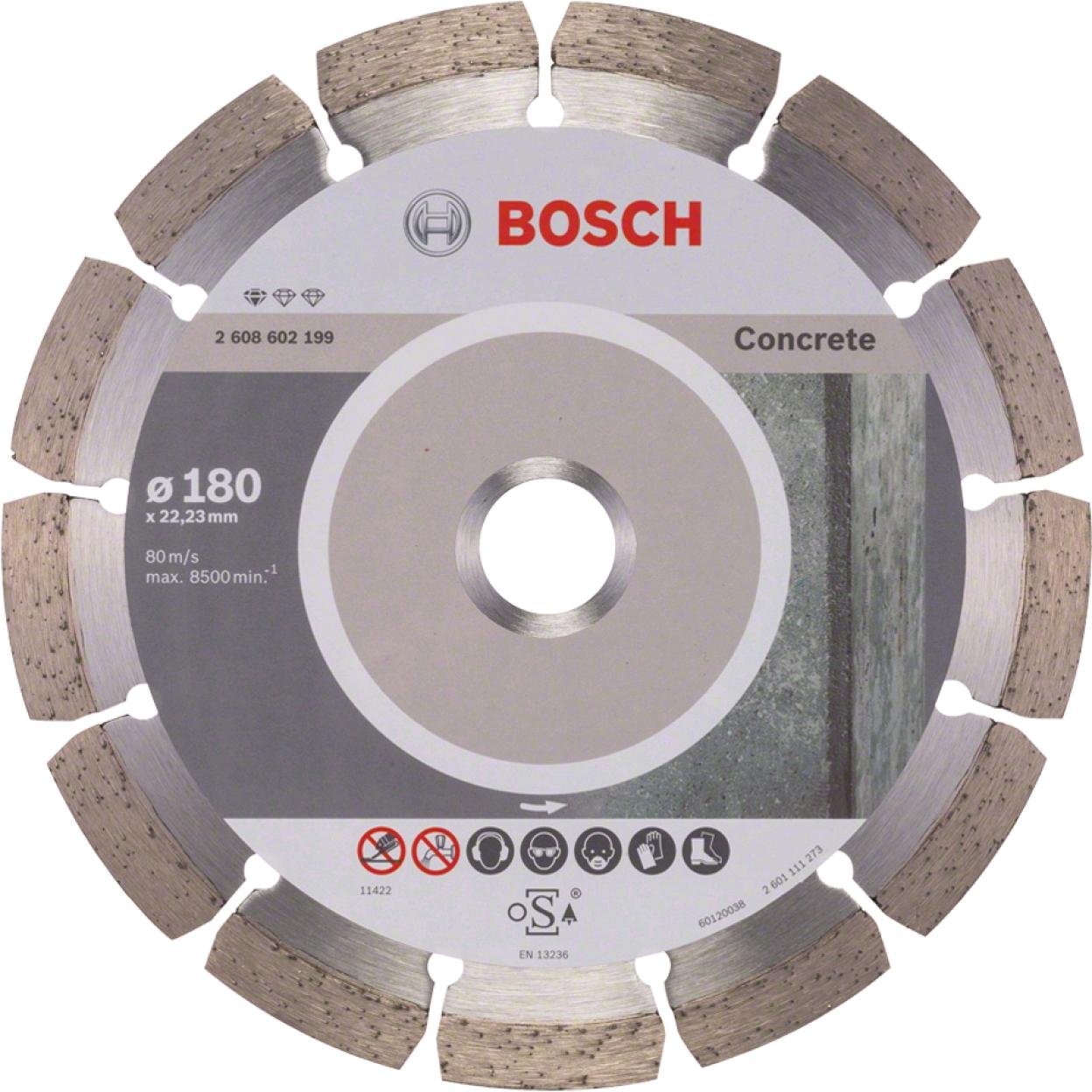 Disco de Corte Diamantado Profissional Para Concreto 180 mm 7'' - Bosch