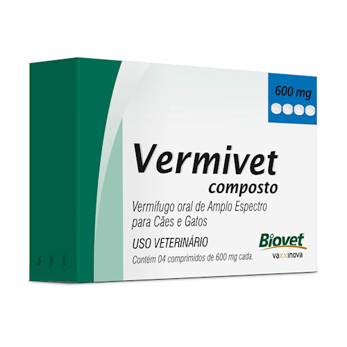 Vermivet Composto 600Mg - Kit com 3 caixas